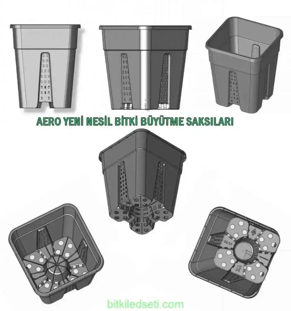 Bitki Yetiştirme Seti plastik saksı