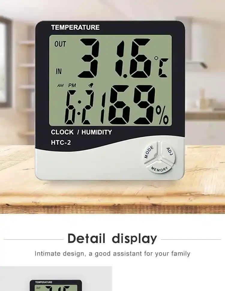 HTC-2 Dijital Termometre 9 HTC-2 Higrometre Dijital Nem ve Sıcaklık Ölçer
