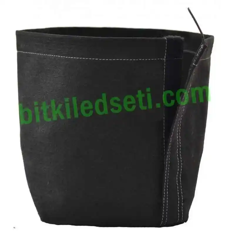 7.5 Litre Kumaş Saksı 4 Kumaş saksının nefes alabilen, gözenekli keçe kumaş dokus