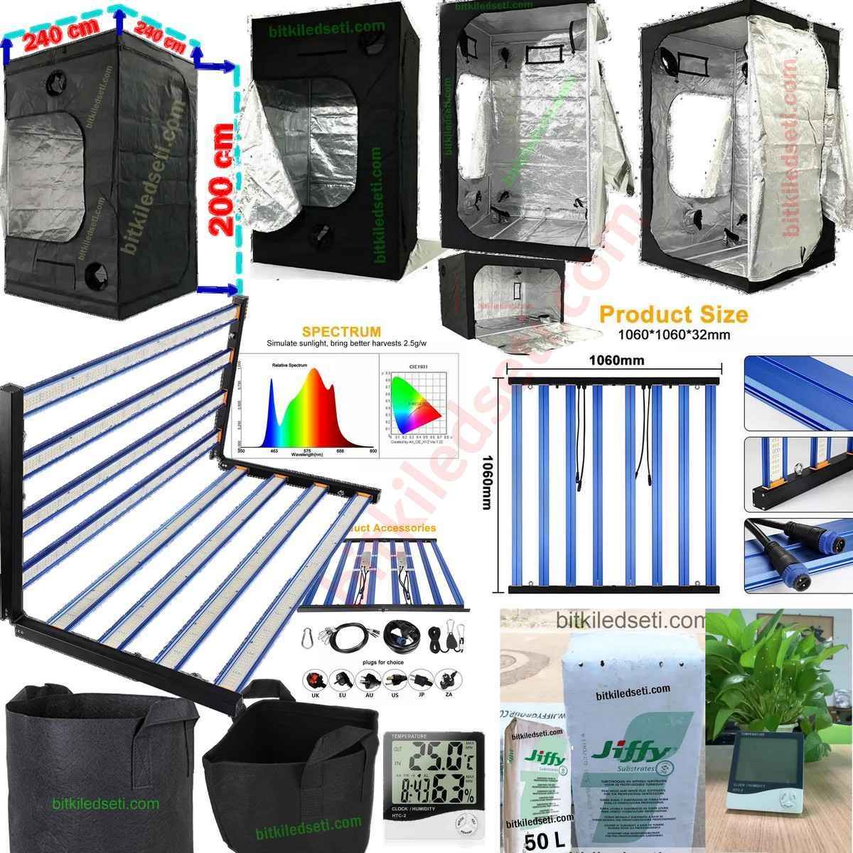 Bitki Yetiştirme Seti No 2 1 Profesyonel Bitki Yetiştirme Seti No 2'nin tüm ekipmanları