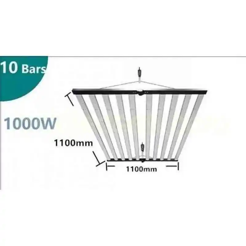 1000W F10 Max Samsung LM301H 5 1000W LED Grow Light , F10 Max, 10 barlı ticari aydınlatma sistemi