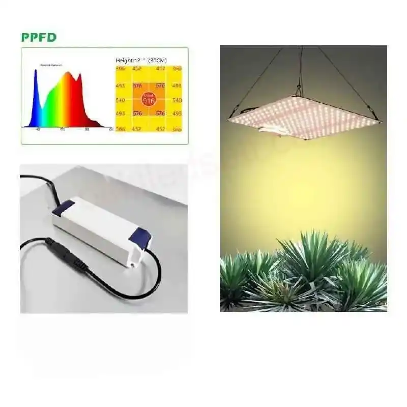 100W Pro Quantum Board Style Lamba 17 100W Quantum Board, Samsung LM281B çipli ve tam spektrumlu LED bitki lambası