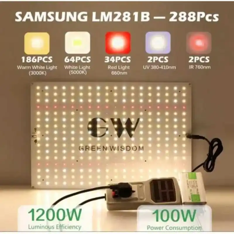 120W Quantum Board QBK1200Plus 4 120W Quantum Board QBK1200Plus, VEG/BLOOM modlu ve dimmerli