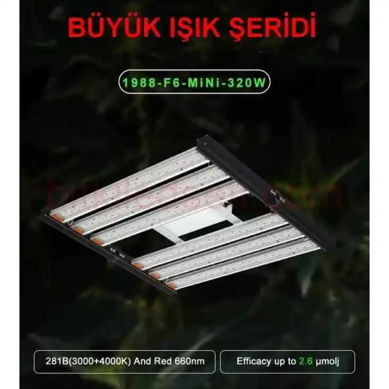 320W Katlanabilir Lamba , MaxF6, 6 barlı geniş alan kapsama tasarımı