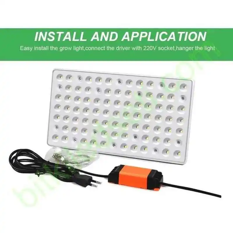 Samsung LM281B 60W Bitki Lambası 11 60 watt Samsung LM281B Quantum Tam Spektrum Reflektörlü LED Bitki Büyütme Lambası