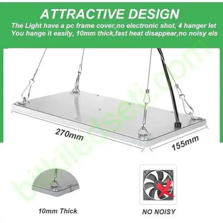 Samsung LM281B 60W Bitki Lambası 24 60 watt Samsung LM281B Quantum Tam Spektrum Reflektörlü LED Bitki Büyütme Lambası
