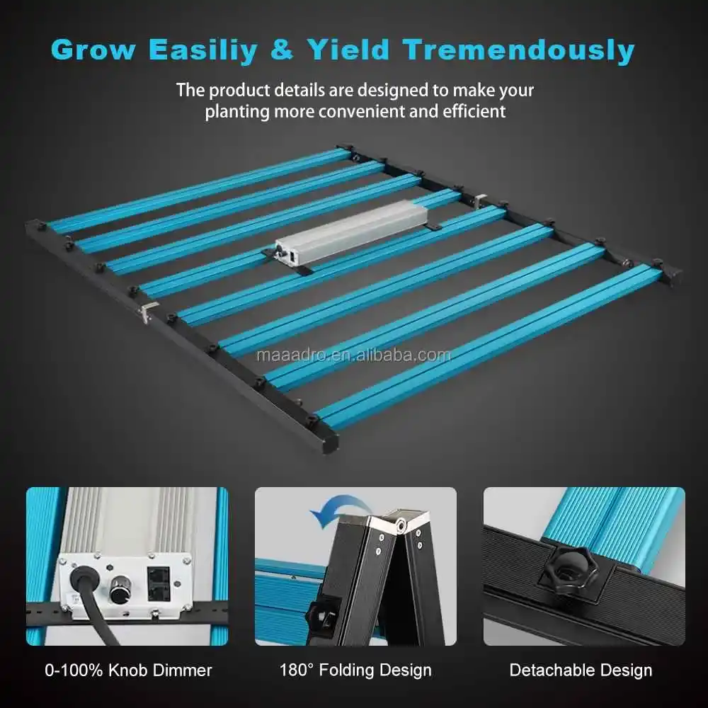 650W 5x5 Katlanabilir Lamba 16 650W Katlanabilir Lamba , 5x5, 1000W HPS eşdeğeri