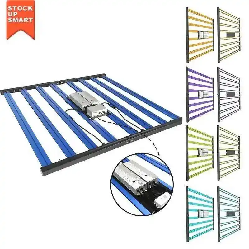 650W F8 Max Samsung & UV/IR 9 650W Bitki Lambası F8 Max'in Samsung çipli 8 adet LED barının yakından görünümü