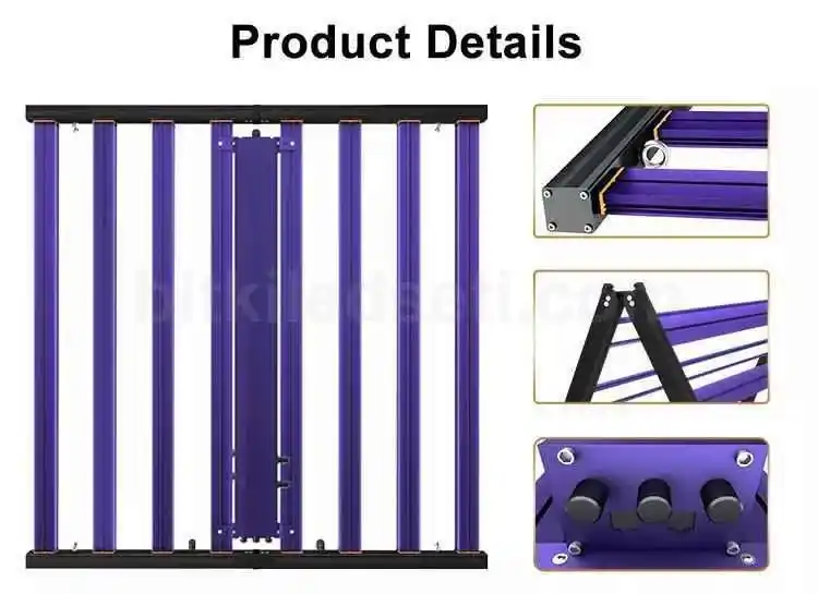 700W F8 Max 5 Spektrum & Sertifikalı 15 700W Bitki Lambası , F8, 8 barlı, 5 spektrumlu ve profesyonel sertifikalı tasarım