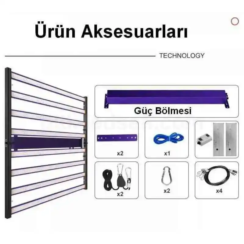 700W F8 Max 5 Spektrum & Sertifikalı 13 700W Bitki Lambası , F8, 8 barlı, 5 spektrumlu ve profesyonel sertifikalı tasarım