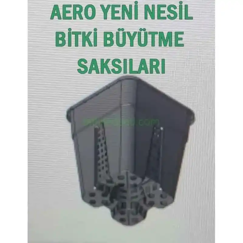 Aero 11 Litre Yeni Nesil Saksı 5 Aero Saksı'nın yükseltilmiş ve delikli taban yapısı