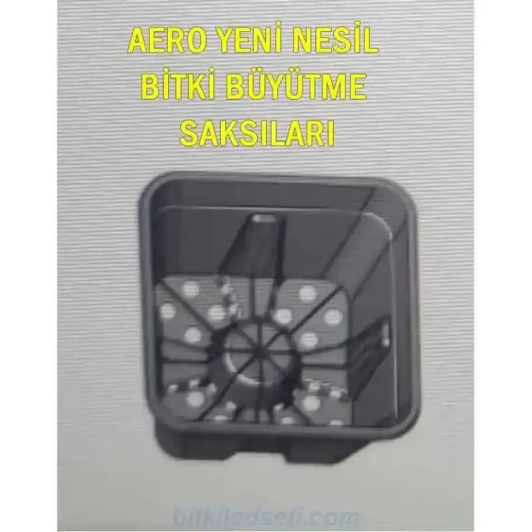 Aero 11 Litre Yeni Nesil Saksı 4 Aero Saksı'nın yükseltilmiş ve delikli taban yapısı