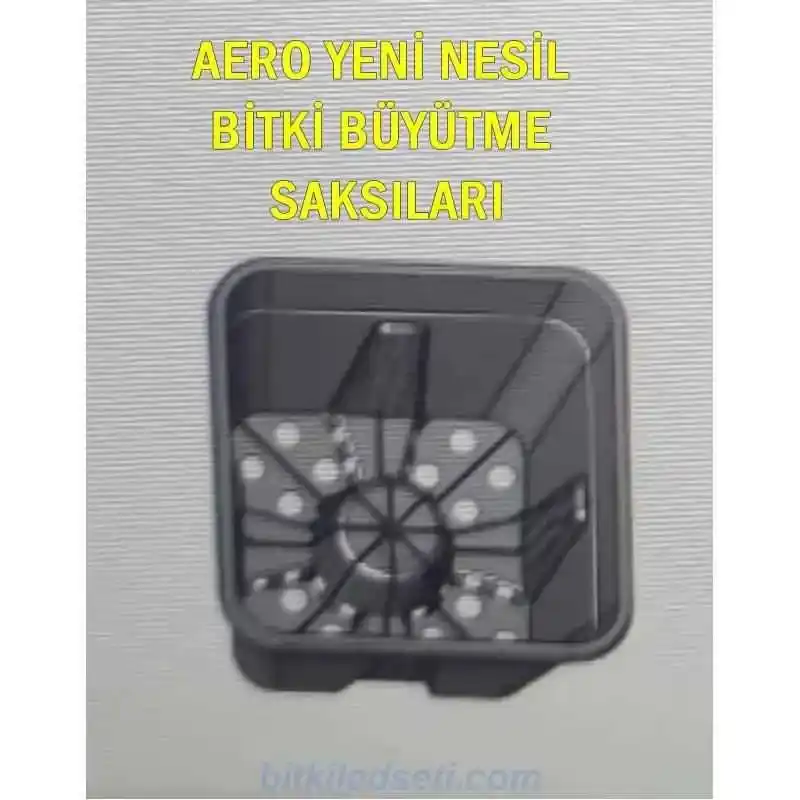 Aero 11 Litre Yeni Nesil Saksı 10 Aero Saksı'nın yükseltilmiş ve delikli taban yapısı