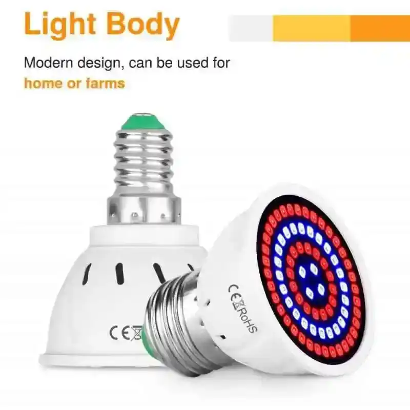 E27 Bitki Lambası, 300 adet LED'li full spektrum bitki büyütme ampulü