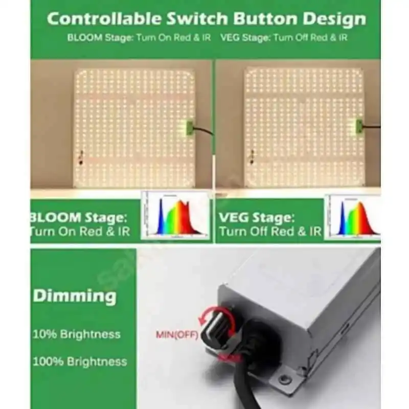 150W Bitki Lambası Samsung LM281B Quantum Board 16 150W Bitki Lambası Samsung LM281B Quantum Board QBK 1500 Plus