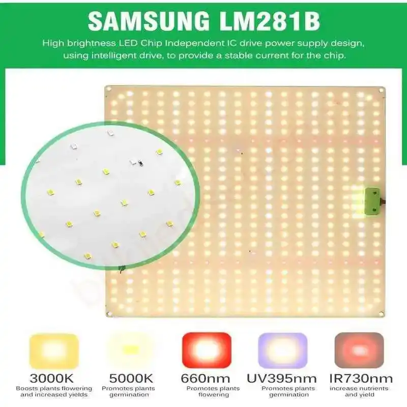 150W Bitki Lambası Samsung LM281B Quantum Board 22 150W Bitki Lambası Samsung LM281B Quantum Board QBK 1500 Plus