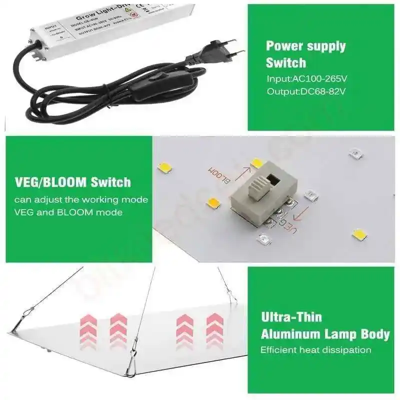 150W Bitki Lambası Samsung LM281B Quantum Board 26 150W Bitki Lambası Samsung LM281B Quantum Board QBK 1500 Plus