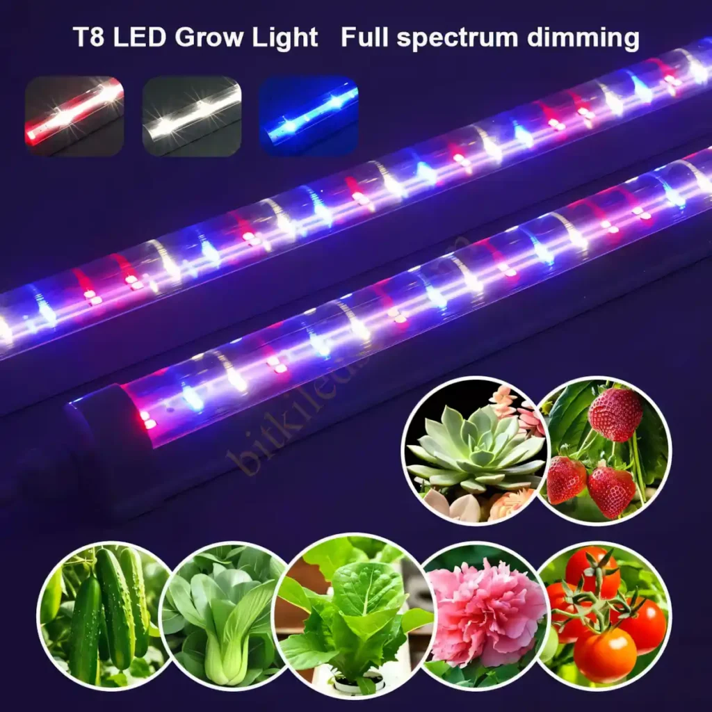 30W 120cm IP65 akıllı sera lambası kumandalı full spektrum LED