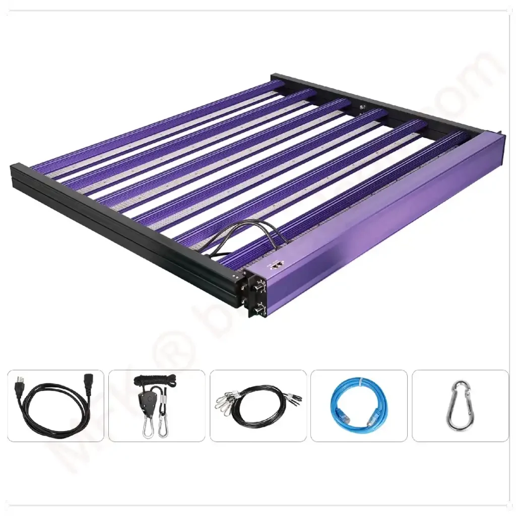 Meijiu 1260W 10 Bar LED Grow Light Ölçüleri ve PPF Değeri