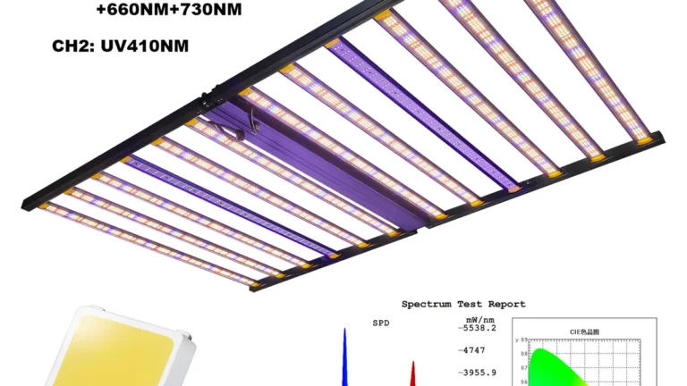 MFK Grow Light 1260W Samsung LM281B Bitki Lambası UV IR 12 Bar Full Spektrum