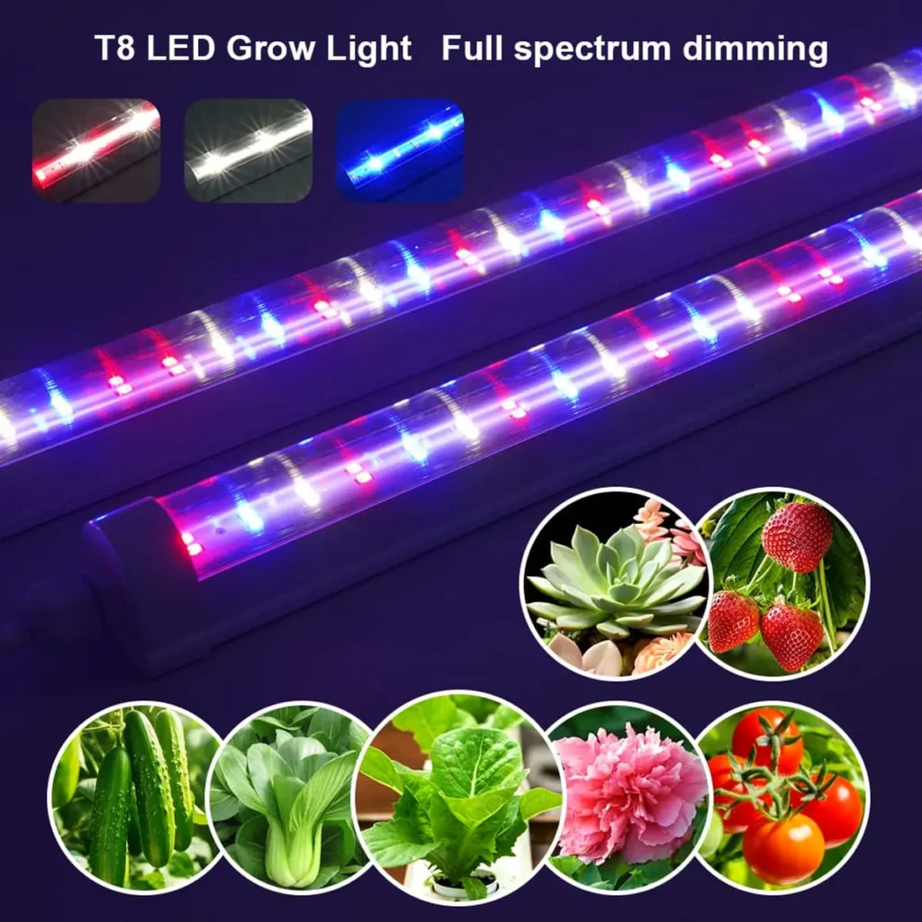 UV ve IR Destekli 5 Kanallı 36W 120cm IP65 T8 Akıllı Sera Lambası